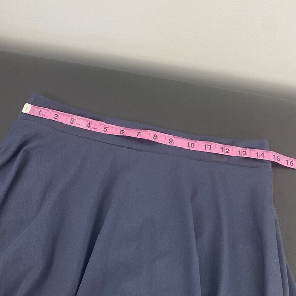 Fabletics Women's Circle Flowy Skort Size M ? Navy Blue Lined Pockets Athleisure - Picture 5 of 7